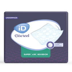Ontex-ID Discreet Underpads Super - Alèses 60x90 - Pack de 8 sachets Ontex ID Expert Protect - 1