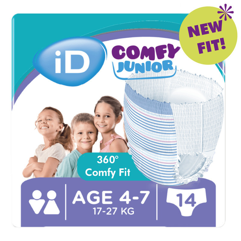 Ontex iD Comfy Junior 4 - 7 ans - Slips absorbants / Pants enfants Ontex ID Comfy Junior - 1