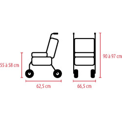 Rollator pliable 4 roues W04 - Playcare LCM - 9