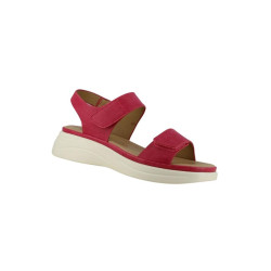Sandales avec Velcro rouges - Femme L'âge d'or - 1