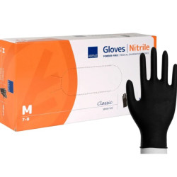 Gants Nitrile non poudrés noirs Abena-Frantex Abena Frantex - 1