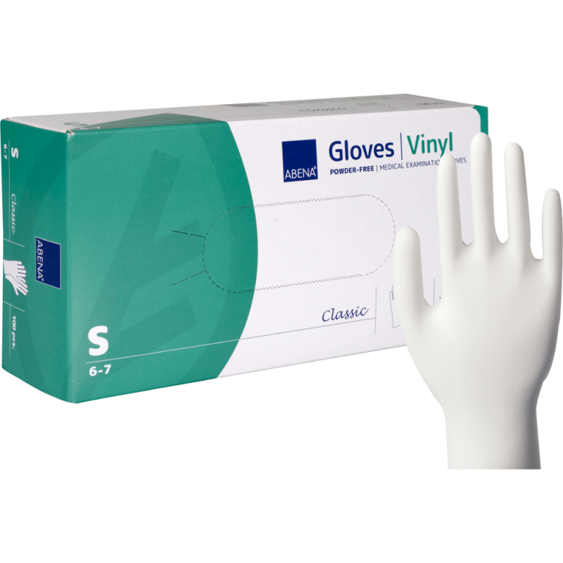 Gants Vinyle non poudrés transparent Taille S (6/7) - Abena Abena Frantex - 1