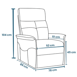 SENEA - Fauteuil releveur Maurice - 1 moteur SENEA - 60