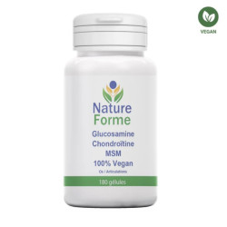 Articulations & Cartilages - Glucosamine-Chondroïtine-MSM Vegan – 180 gélules Nature Forme - 1