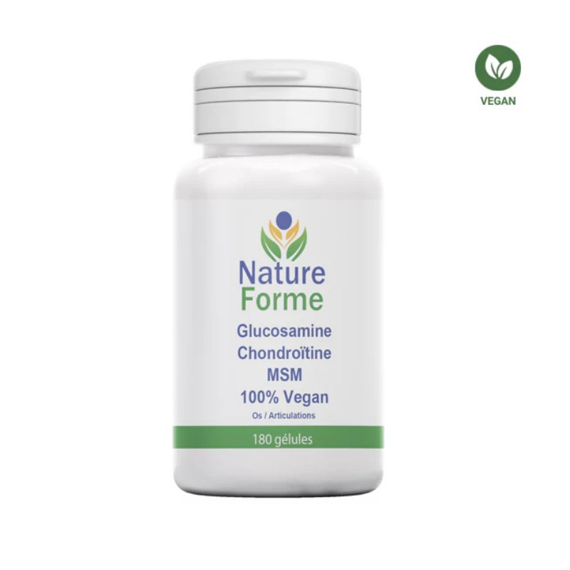Articulations & Cartilages - Glucosamine-Chondroïtine-MSM Vegan – 180 gélules Nature Forme - 1