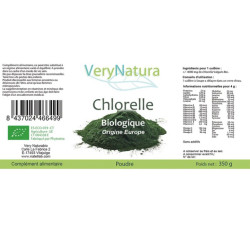 Détox & Vitalité - Chlorelle Bio Origine UE – 350 g de poudre Very Natura - 2