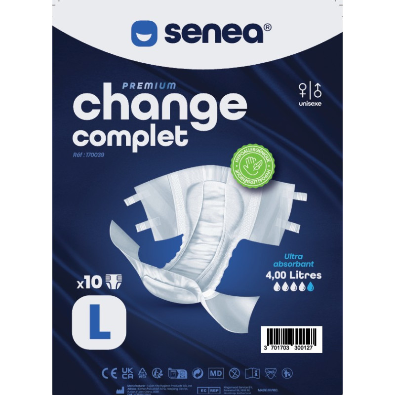 Etiquette - SENEA Change Complet - Taille L - 4000 ml SENEA - 1