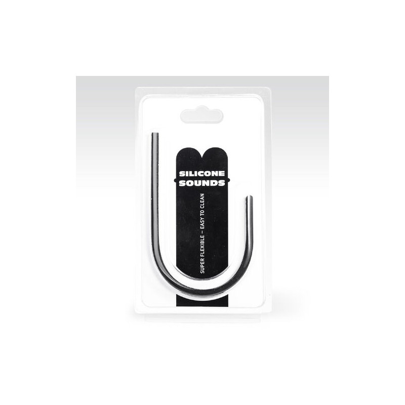 ALL BLACK - Sonde urétrale silicone - 8 mm METAL HARD - 2