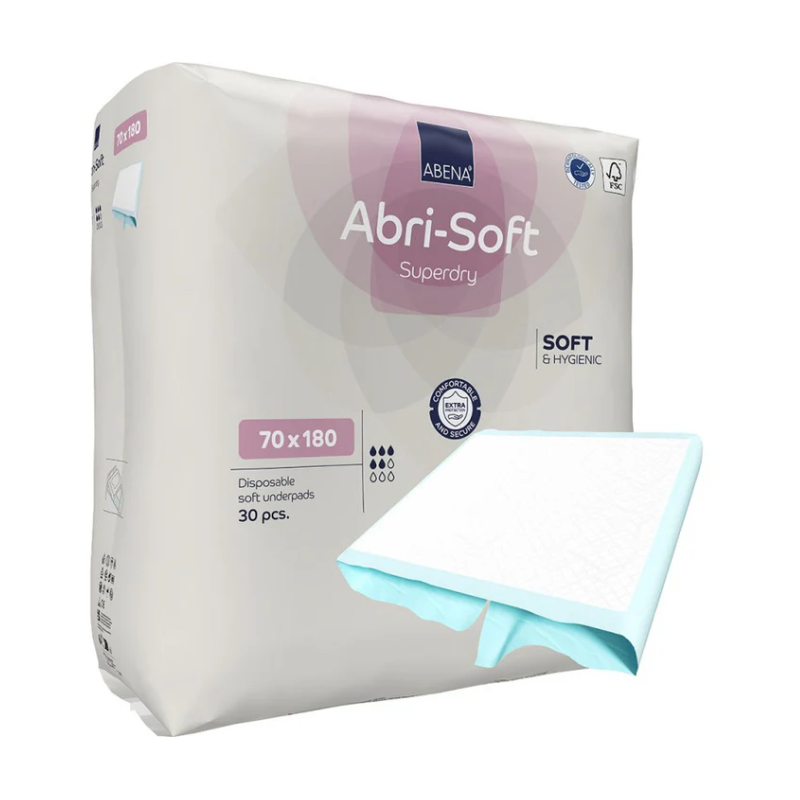 Abri-Soft SuperDry Bordable - Alèse jetable 70x180cm Abena Abri Soft - 1