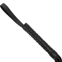 INTENSE - Fetish Flogger en cuir végétal ALL BLACK - 4