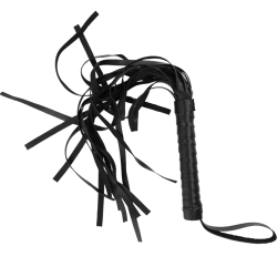 INTENSE - Fetish Flogger en cuir végétal ALL BLACK - 2