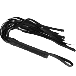 INTENSE - Fetish Flogger en cuir végétal ALL BLACK - 3