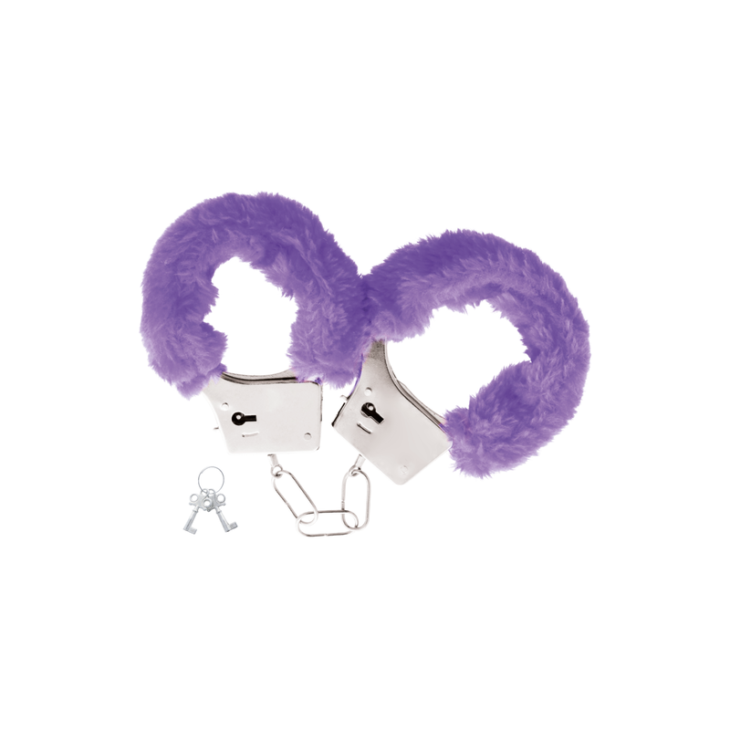 DARKNESS - Menottes en métal doublée de moumoute violette FETISH FANTASY SERIES - 1