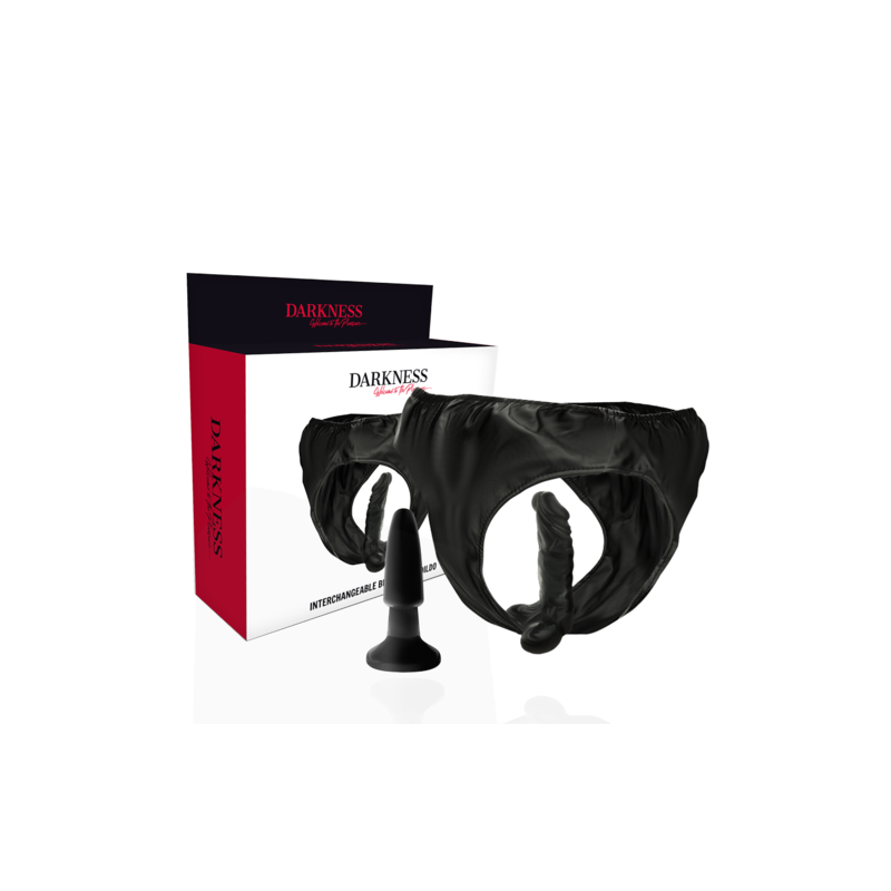 DARKNESS - Culotte avec Plug et Gode interchangeable DARKNESS SENSATIONS - 1