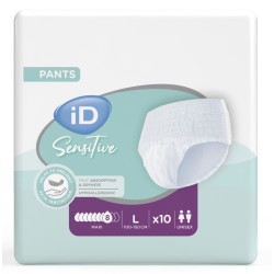 iD Sensitive Pants L Maxi - Slip Absorbant / Pants - Pack de 10 sachets Ontex ID Pants - 1