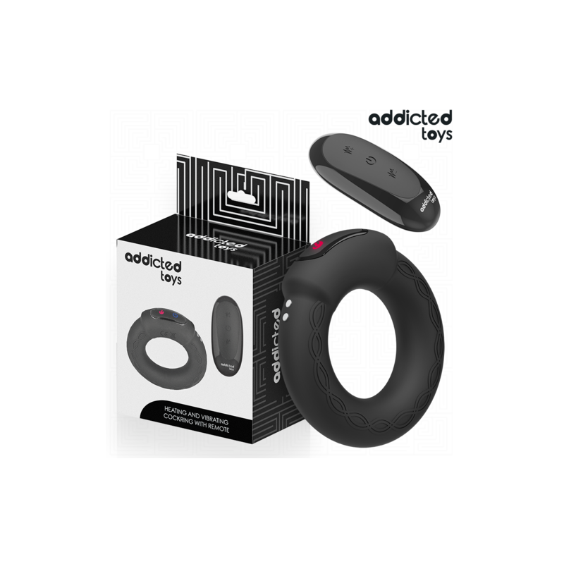 ADDICTED TOYS - Anneau pénien vibrant à effet chauffant avec télécommande ADDICTED TOYS - 1