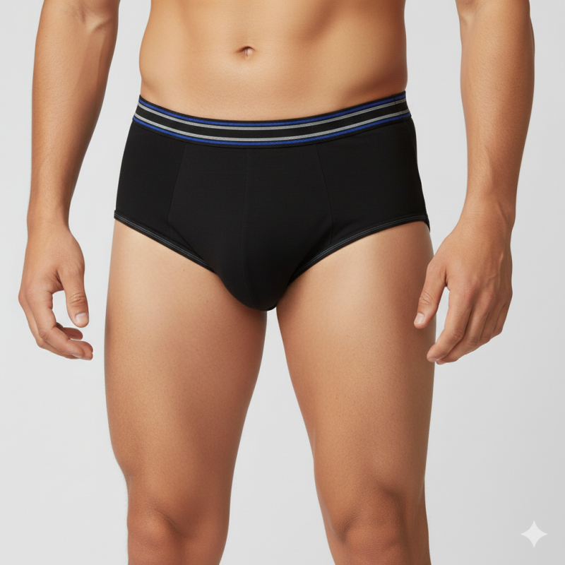 Slip incontinence Homme Noir - TOMY - SANYGIA Sanygia - 2