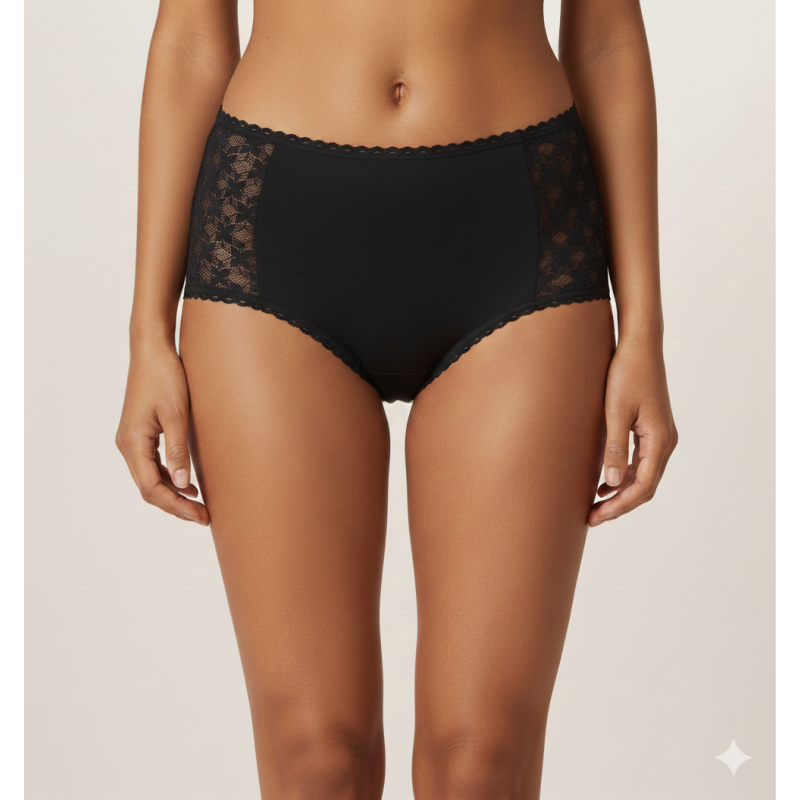 Culotte Lady dentelle Noire - SANYGIA Sanygia - 1