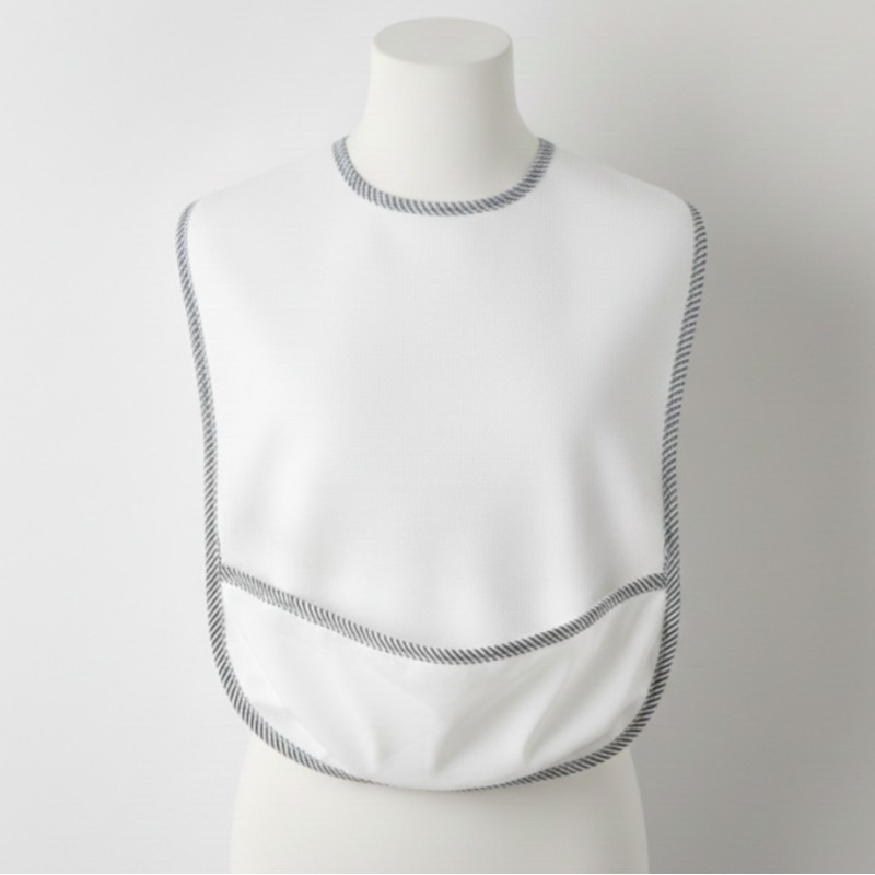 Bavoir 40x50 cm avec rabat - Liens ou Pressions Sanygia - 1