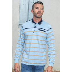 Polo manches longues ouverture dos pressions L'âge d'or - 1