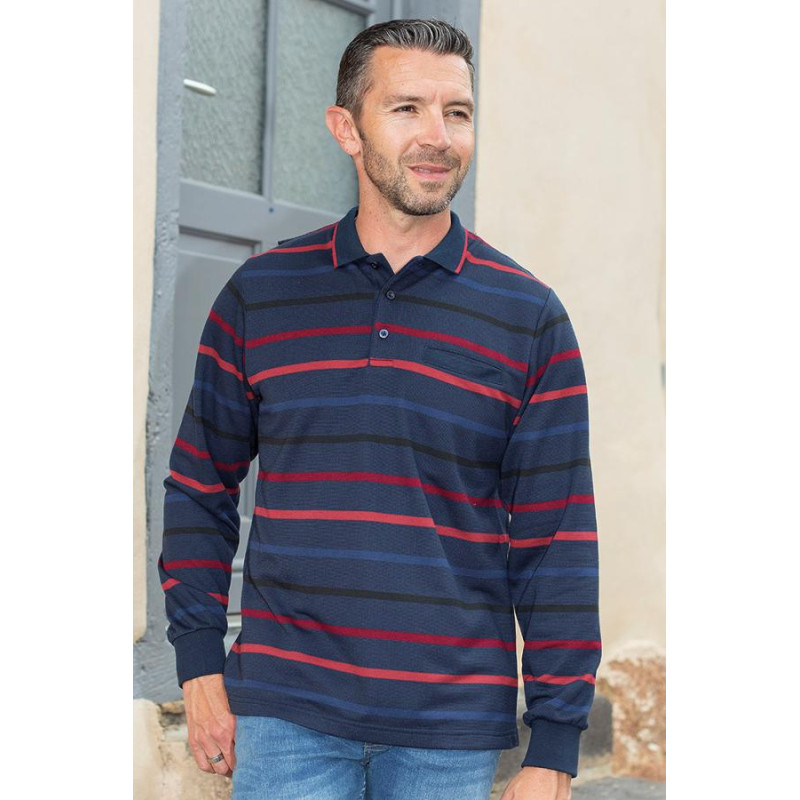 Polo manches longues ouvert dos pressions L'âge d'or - 1