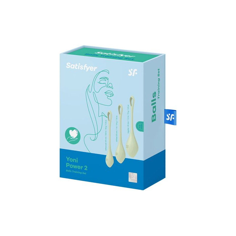 SATISFYER - Kit entrainement Yoni - Power 2 Vert SATISFYER - 1