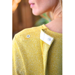 Tee shirt croisé dos à paillettes - vêtement spécialisé L'âge d'or - 5