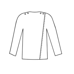 Pull Croisé Dos Saumon- vêtement spécialisé L'âge d'or - 1