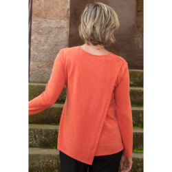 Pull Croisé Dos Saumon- vêtement spécialisé L'âge d'or - 2