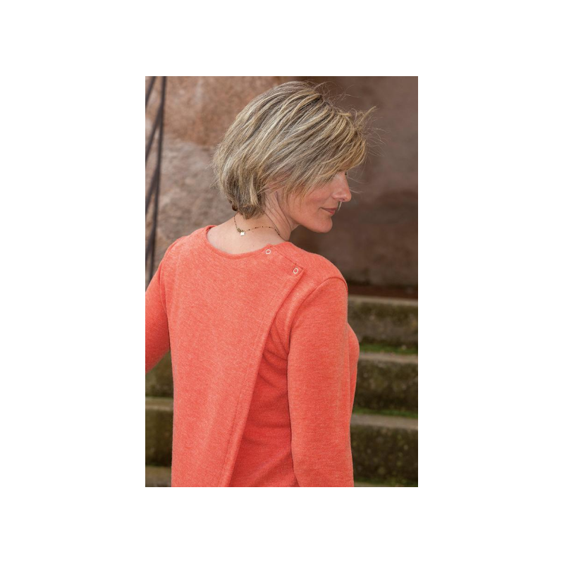 Pull Croisé Dos Saumon- vêtement spécialisé L'âge d'or - 3