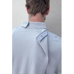 copy of Pull croisé dos motifs viscose gris - vêtement spécialisé L'âge d'or - 2