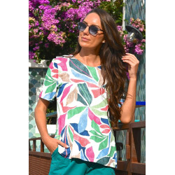 Top à pressions croisé dos Multicolore L'âge d'or - 2