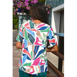 Top à pressions croisé dos Multicolore L'âge d'or - 5