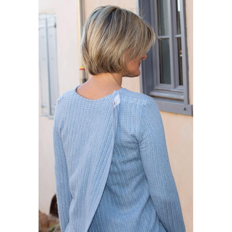 copy of Tee shirt croisé dos pression à paillettes - vêtement spécialisé L'âge d'or - 1