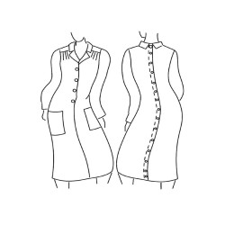 Robe à pressions dans le dos L'âge d'or - 4