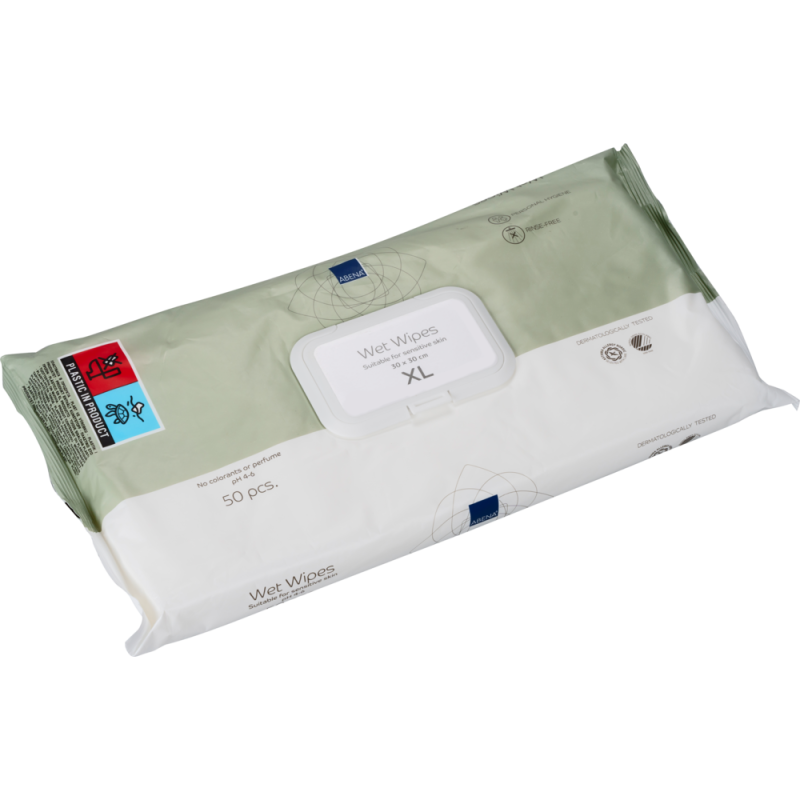 Lingettes XL imprégnées 30x30 cm - Abena  - 1