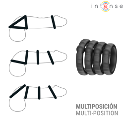 copy of 6 anneaux de constrictions silicone noir  - 5