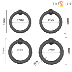 copy of 6 anneaux de constrictions silicone noir  - 2