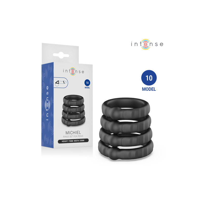 copy of 6 anneaux de constrictions silicone noir  - 1