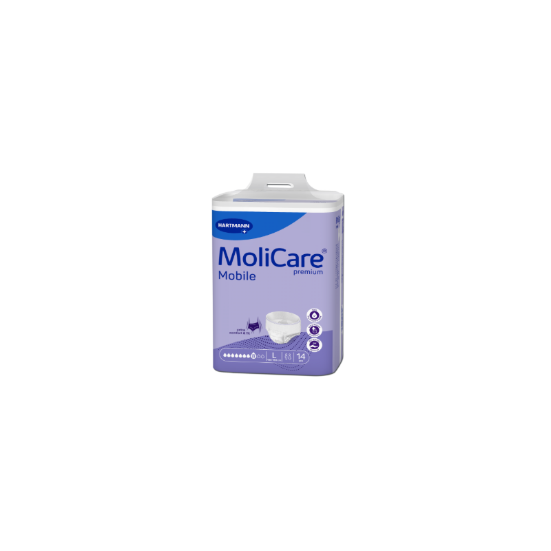MoliCare Mobile - Slip Absorbant / Pants - 8 gouttes - L Hartmann MoliCare Premium Mobile - 4