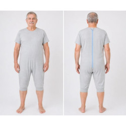 Body adulte avec fermeture au dos - Gris clair Pupus - 1