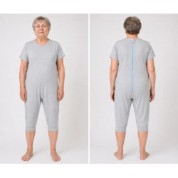 Body adulte avec fermeture au dos - Gris clair Pupus - 2