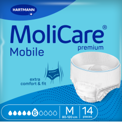 MoliCare Mobile - Slip Absorbant / Pants - 6 gouttes - M Hartmann MoliCare Premium Mobile - 1