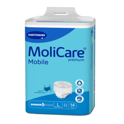 MoliCare Mobile - Slip Absorbant / Pants - 6 gouttes - L Hartmann MoliCare Premium Mobile - 3