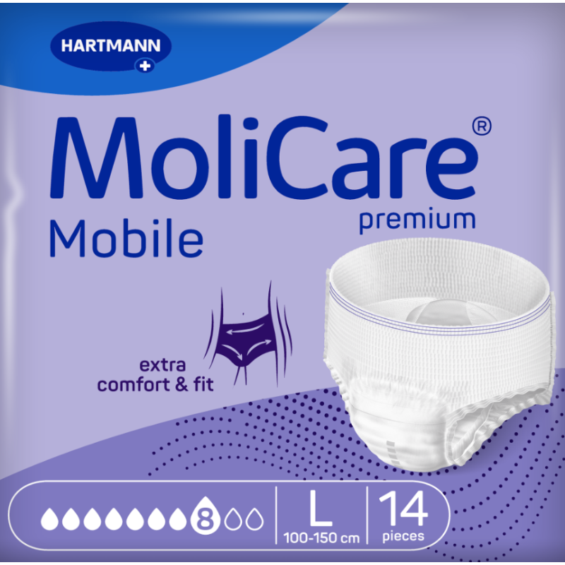 MoliCare Mobile - Slip Absorbant / Pants - 8 gouttes - L Hartmann MoliCare Premium Mobile - 2