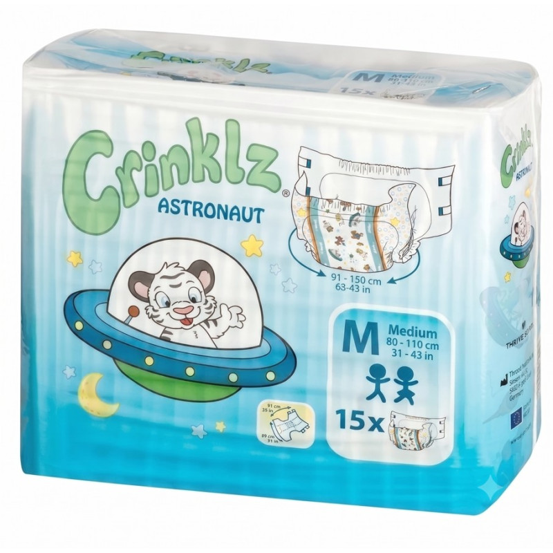 Couches ABDL CRINKLZ - Astronaute CRINKLZ - 1