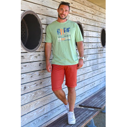 Bermuda coton avec bouton - ceinture élastique - Homme L'âge d'or - 2