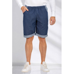 Bermuda jeans avec ceinture élastique - Homme L'âge d'or - 1