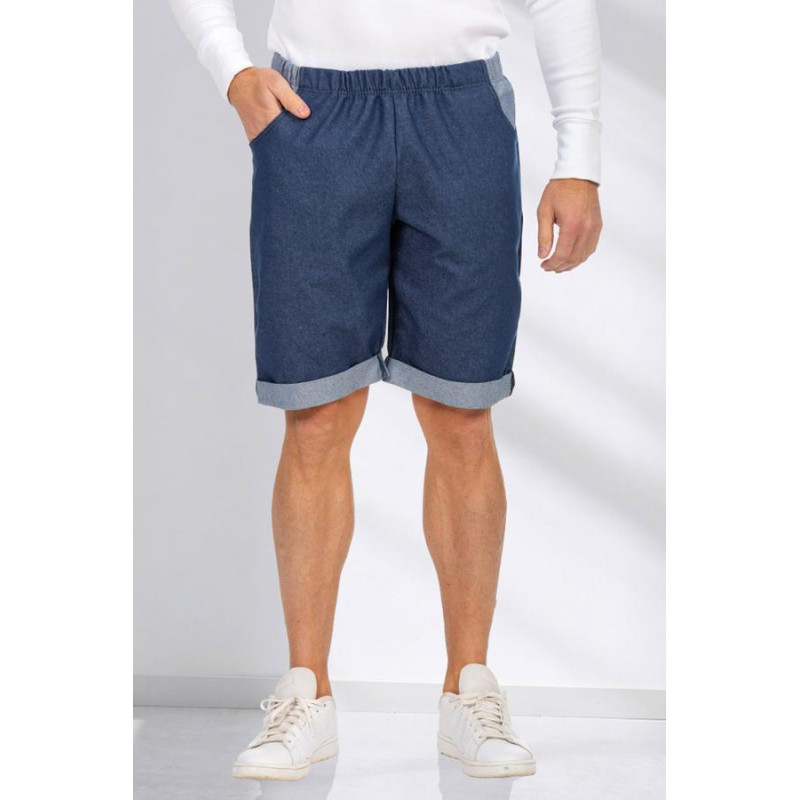 Bermuda jeans avec ceinture élastique - Homme L'âge d'or - 1