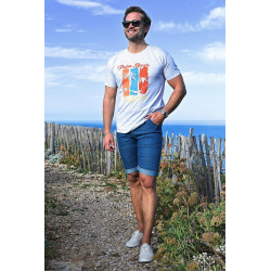Bermuda jeans avec ceinture élastique - Homme L'âge d'or - 2